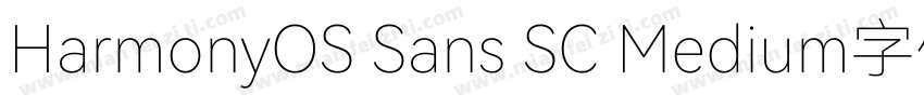 HarmonyOS Sans SC Medium字体字体转换